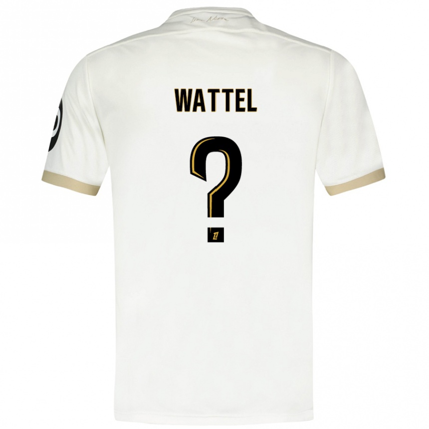 Kids Football Sami Wattel #0 White Gold Away Jersey 2024/25 T-Shirt Australia