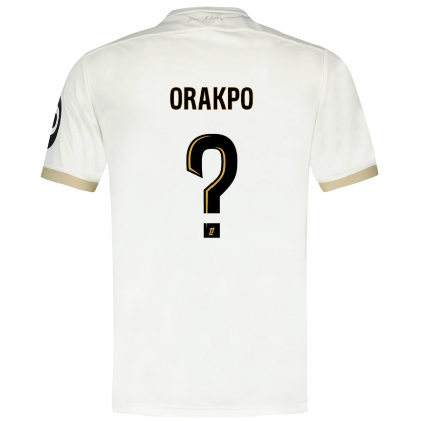 Kids Football Victor Orakpo #0 White Gold Away Jersey 2024/25 T-Shirt Australia