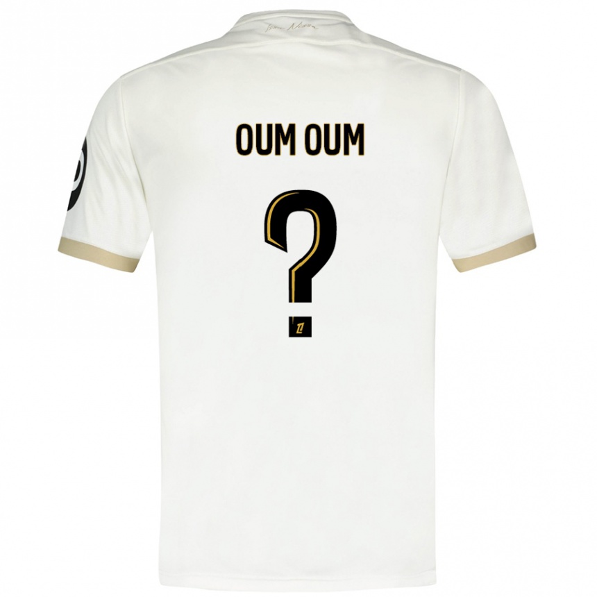 Kids Football Dorian Oum Oum #0 White Gold Away Jersey 2024/25 T-Shirt Australia