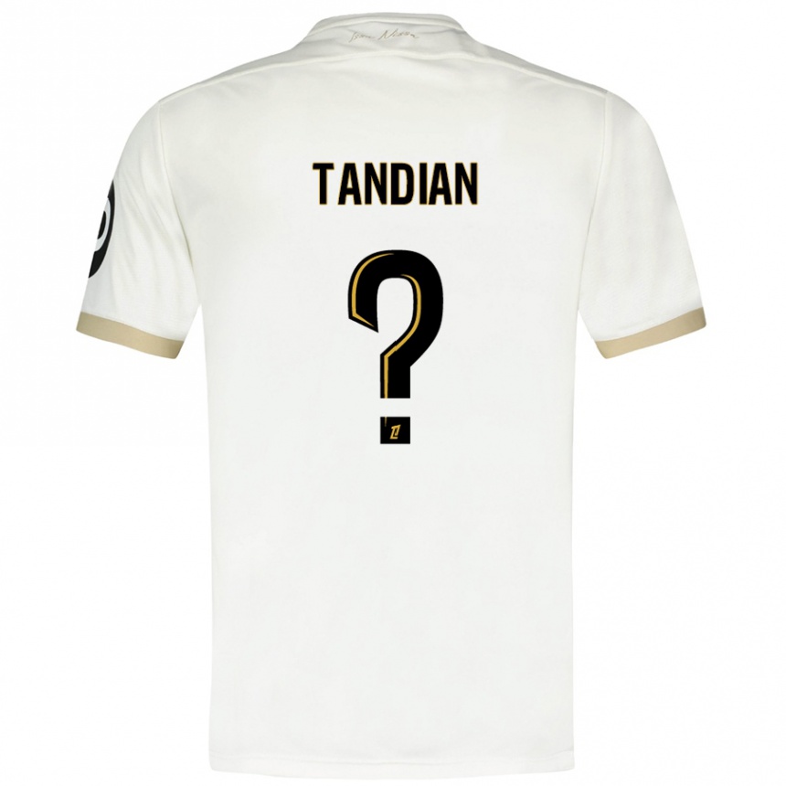 Kids Football Elage Tandian #0 White Gold Away Jersey 2024/25 T-Shirt Australia