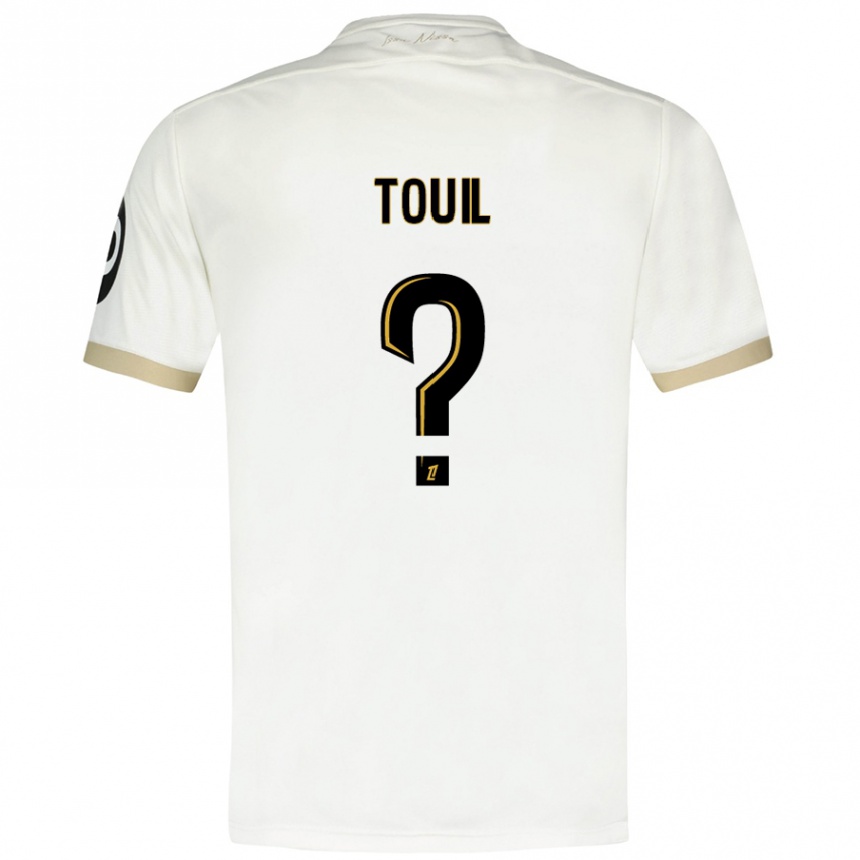 Kids Football Yanis Touil #0 White Gold Away Jersey 2024/25 T-Shirt Australia