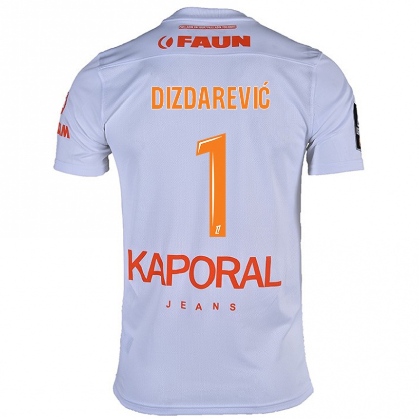 Kids Football Belmin Dizdarevic #1 White Away Jersey 2024/25 T-Shirt Australia