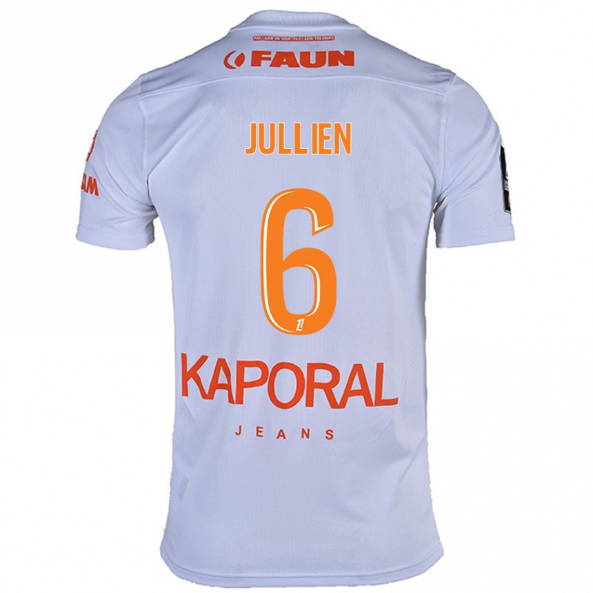 Kids Football Christopher Jullien #6 White Away Jersey 2024/25 T-Shirt Australia