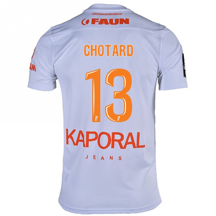 Kids Football Joris Chotard #13 White Away Jersey 2024/25 T-Shirt Australia