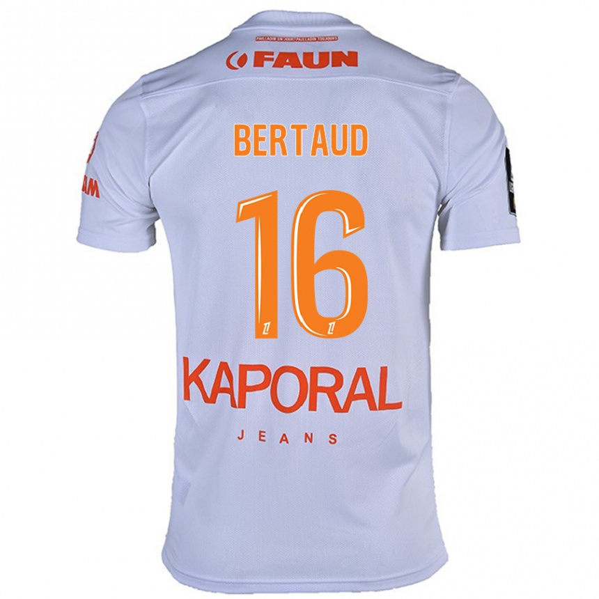 Kids Football Dimitry Bertaud #16 White Away Jersey 2024/25 T-Shirt Australia