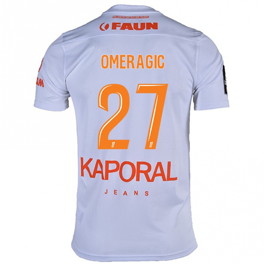 Kids Football Becir Omeragic #27 White Away Jersey 2024/25 T-Shirt Australia