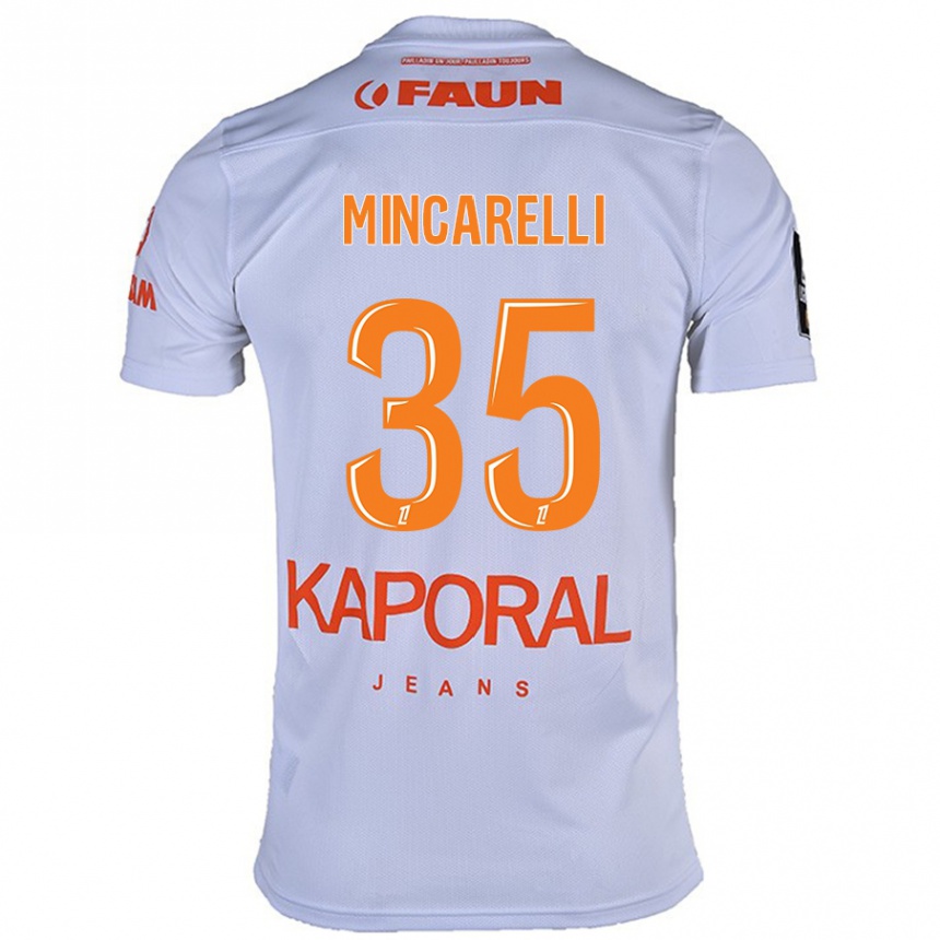 Kids Football Lucas Mincarelli #35 White Away Jersey 2024/25 T-Shirt Australia