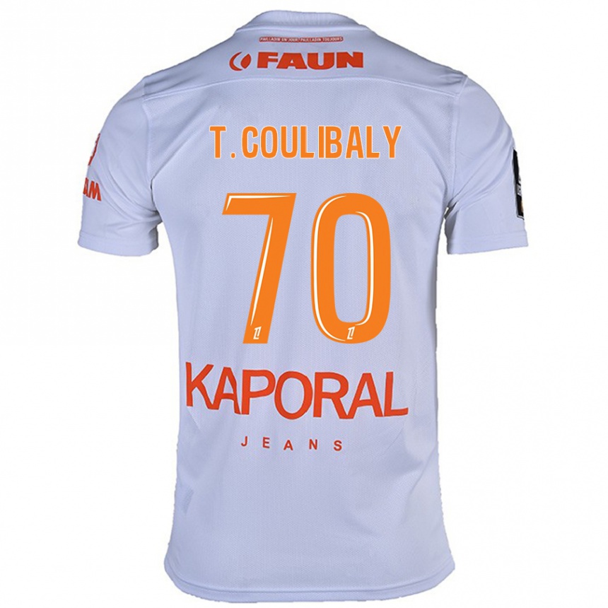 Kids Football Tanguy Coulibaly #70 White Away Jersey 2024/25 T-Shirt Australia