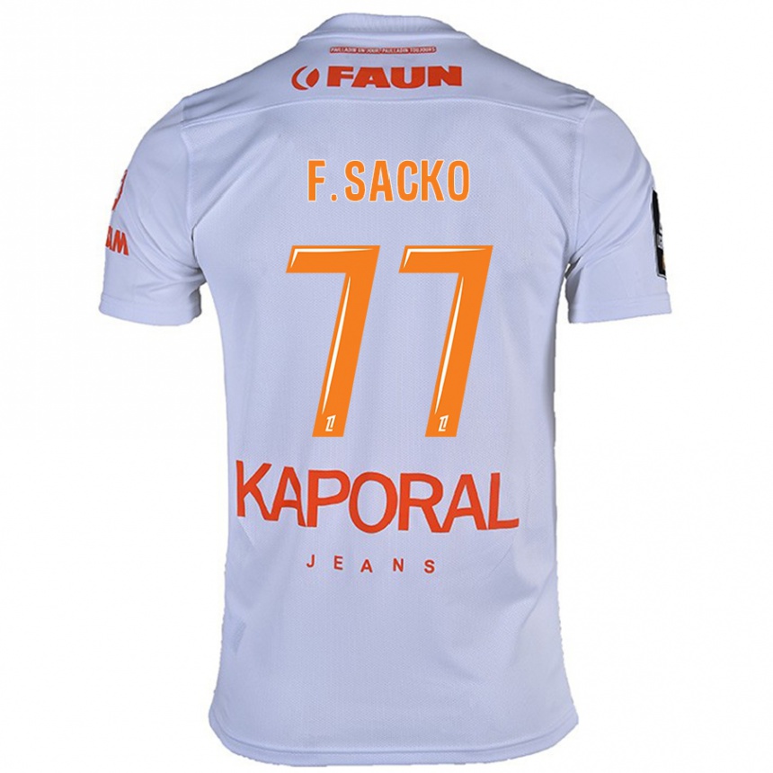 Kids Football Falaye Sacko #77 White Away Jersey 2024/25 T-Shirt Australia