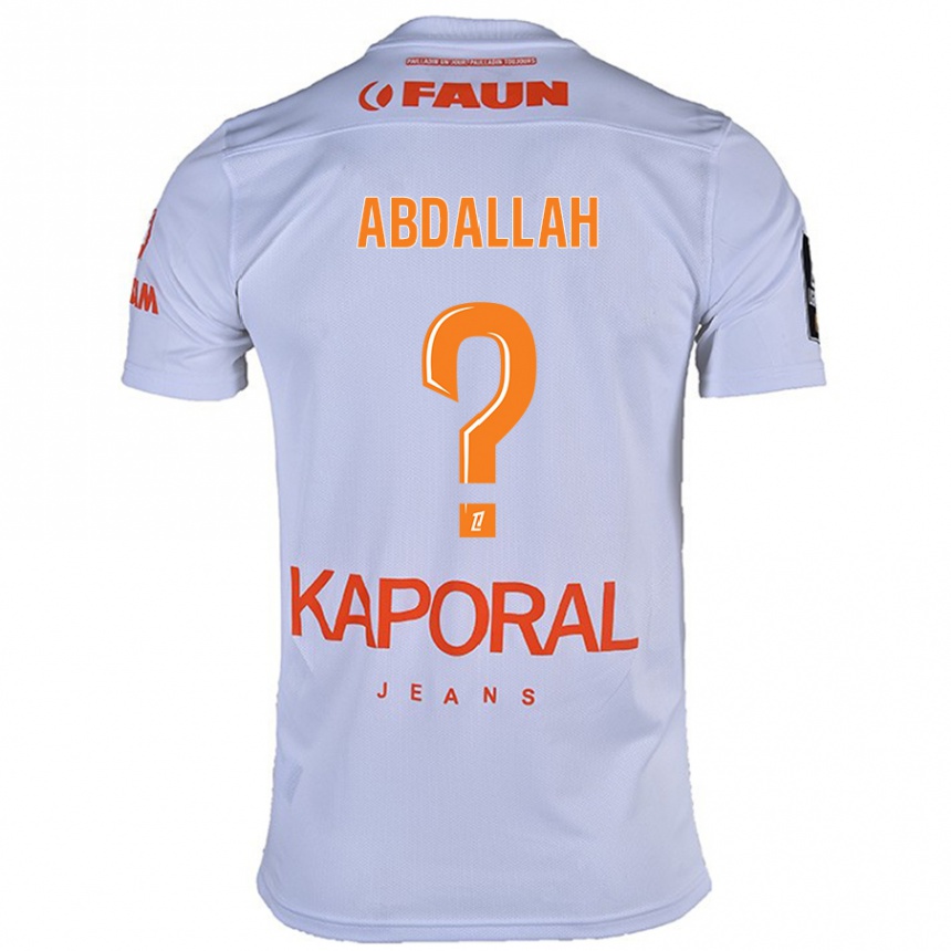 Kids Football Ikrame Abdallah #0 White Away Jersey 2024/25 T-Shirt Australia