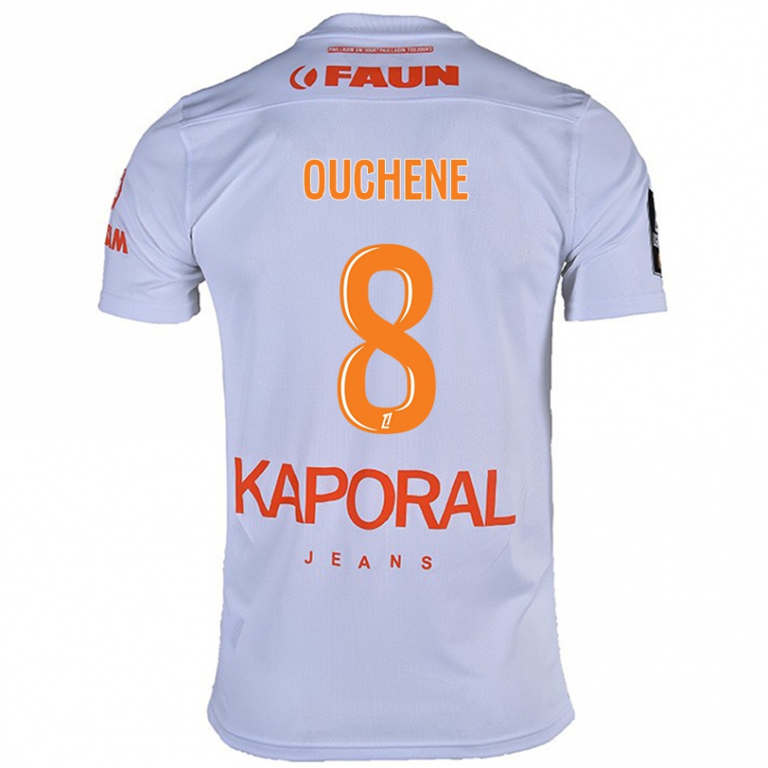 Kids Football Sonia Ouchène #8 White Away Jersey 2024/25 T-Shirt Australia