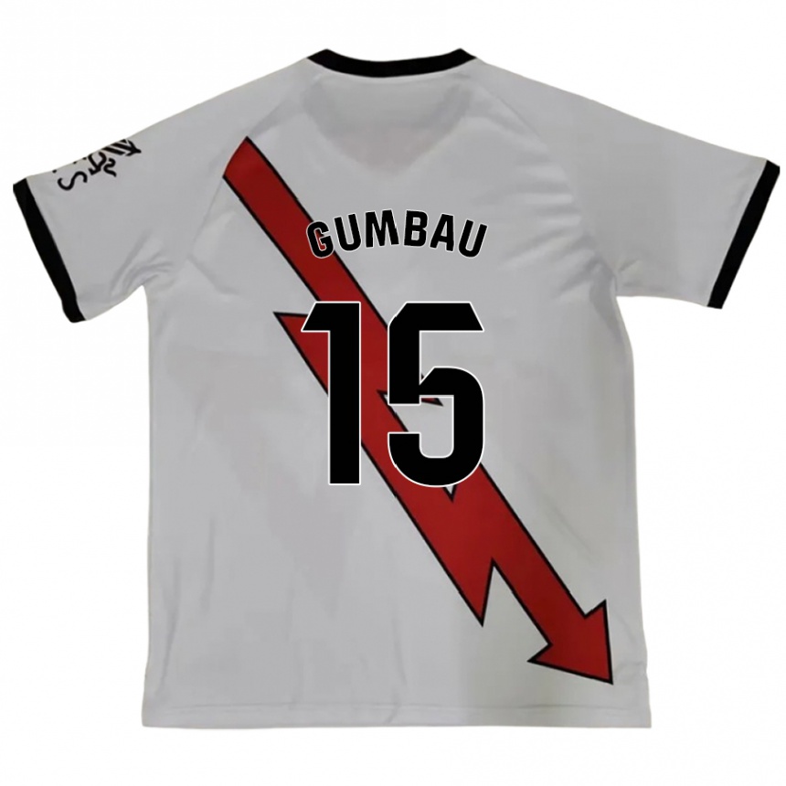 Kids Football Gerard Gumbau #15 Red Away Jersey 2024/25 T-Shirt Australia