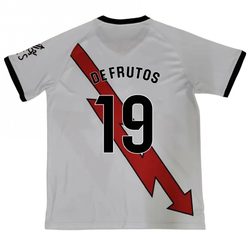 Kids Football Jorge De Frutos #19 Red Away Jersey 2024/25 T-Shirt Australia