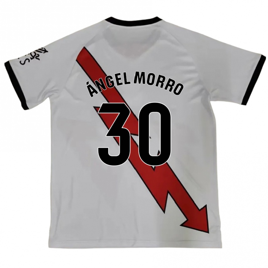 Kids Football Miguel Ángel Morro #30 Red Away Jersey 2024/25 T-Shirt Australia