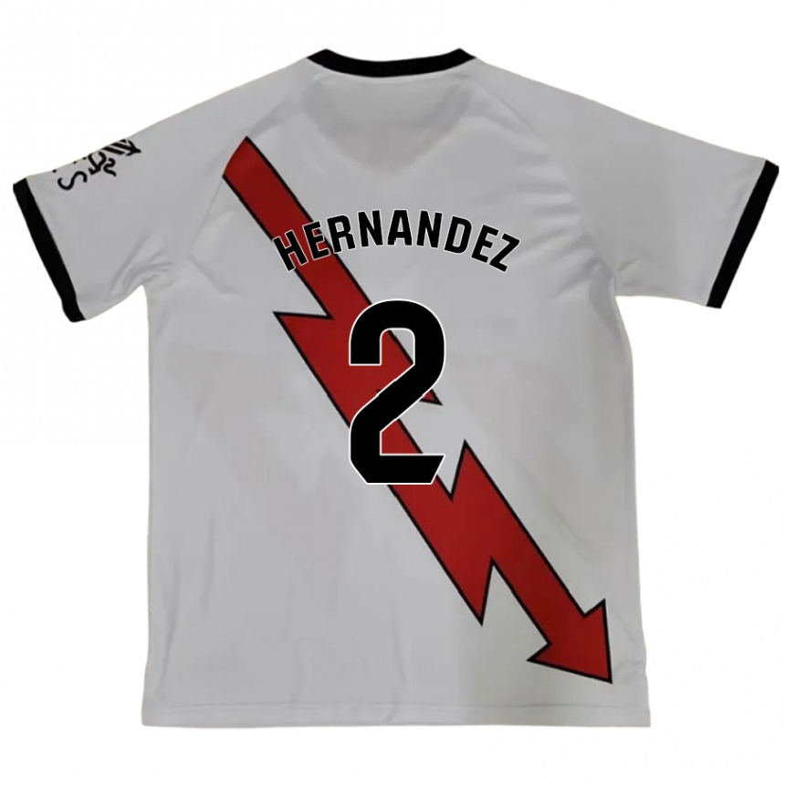 Kids Football Marco Hernández #2 Red Away Jersey 2024/25 T-Shirt Australia