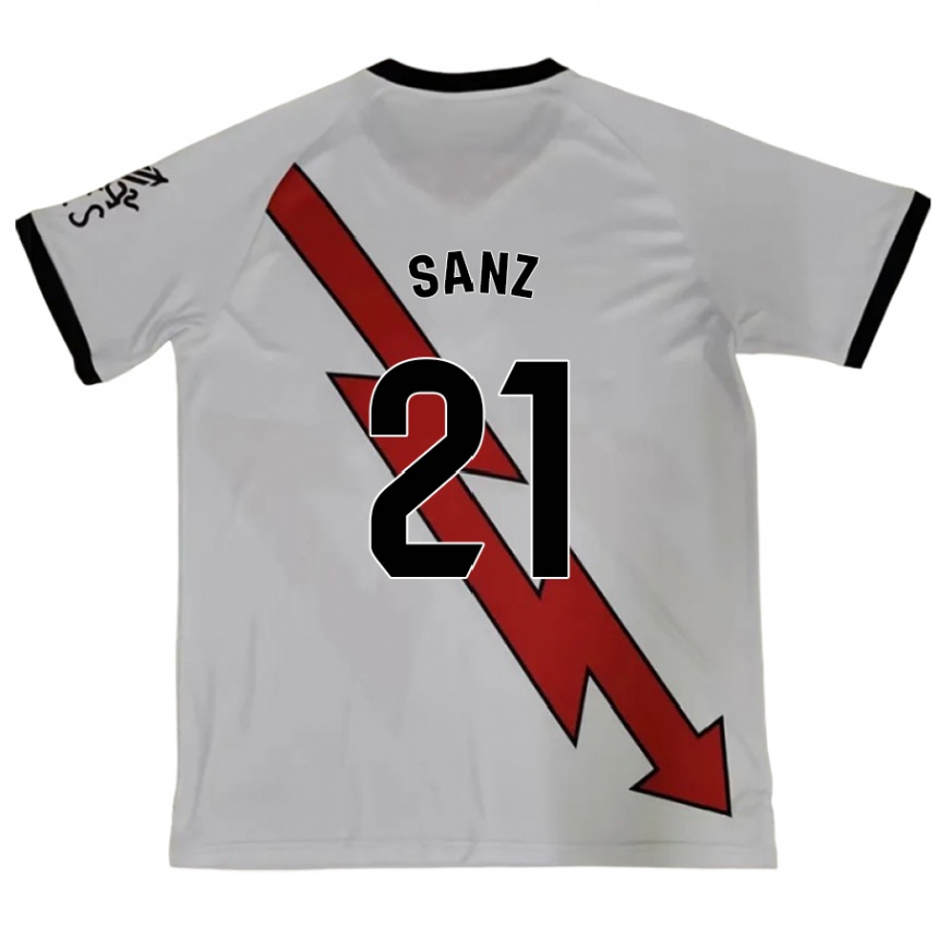 Kids Football Luismi Sanz #21 Red Away Jersey 2024/25 T-Shirt Australia