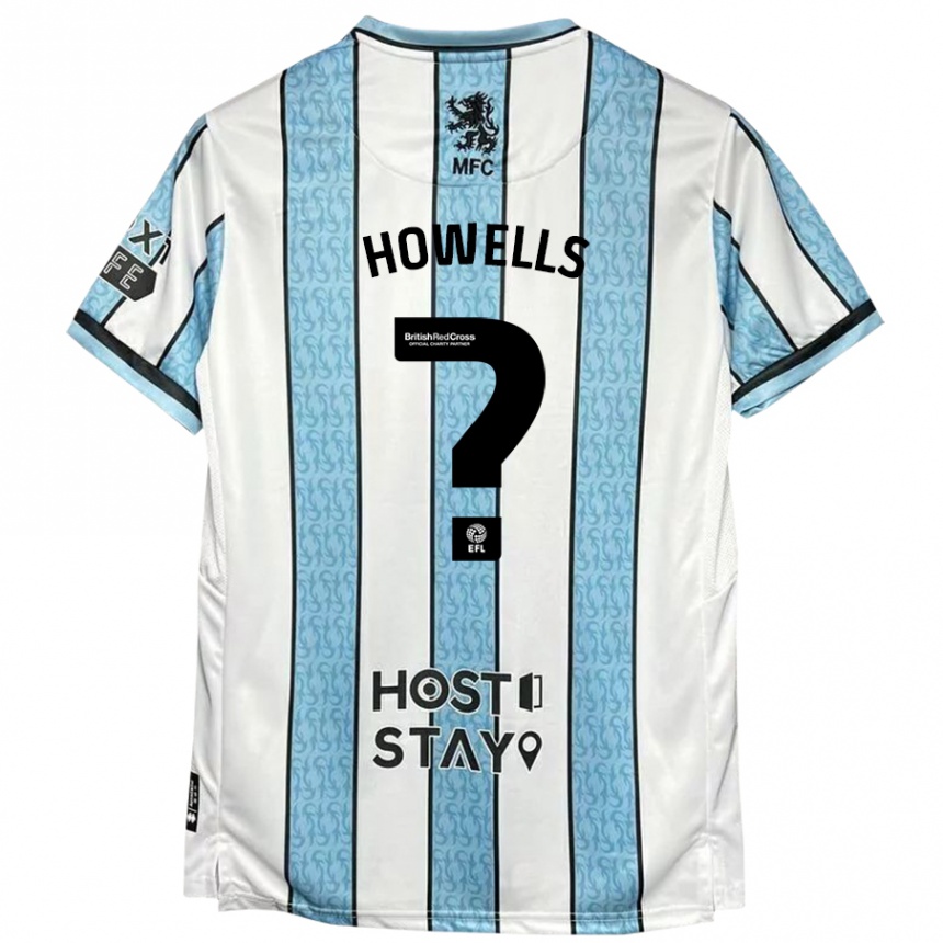 Kids Football Max Howells #0 White Blue Away Jersey 2024/25 T-Shirt Australia