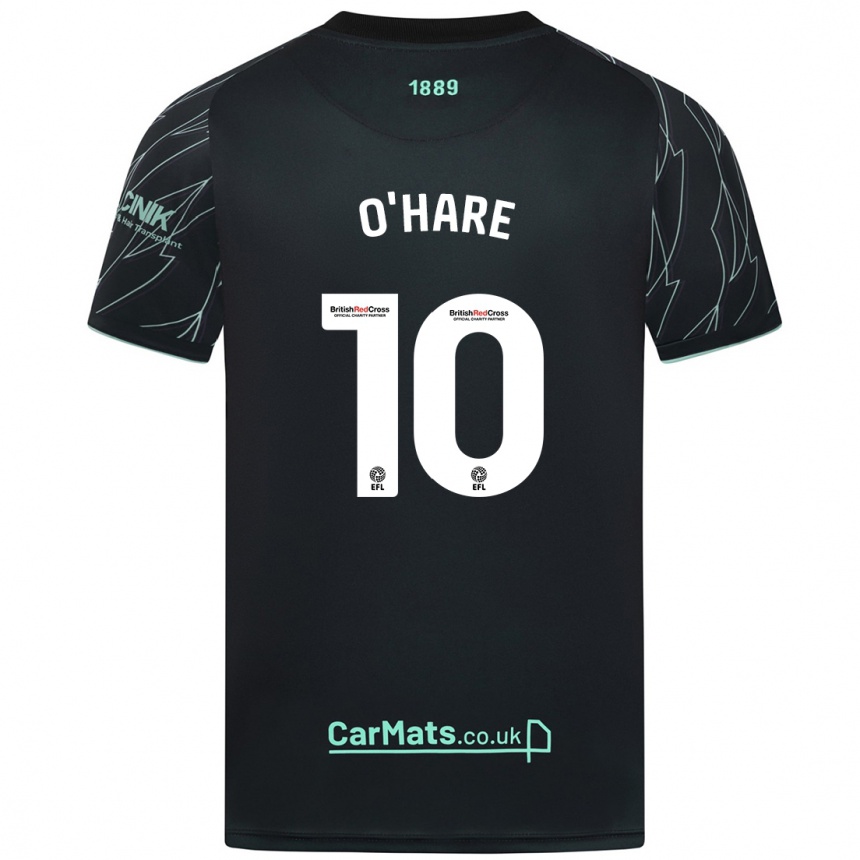 Kids Football Callum O'hare #10 Black Green Away Jersey 2024/25 T-Shirt Australia