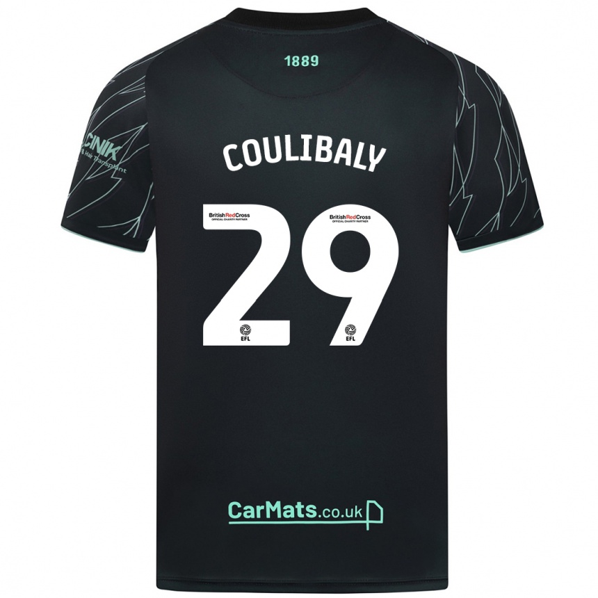 Kids Football Ismaila Coulibaly #29 Black Green Away Jersey 2024/25 T-Shirt Australia