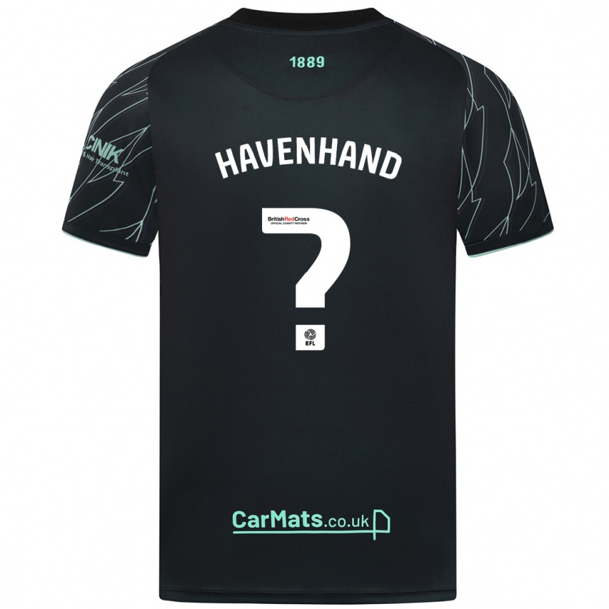 Kids Football Kurtis Havenhand #0 Black Green Away Jersey 2024/25 T-Shirt Australia