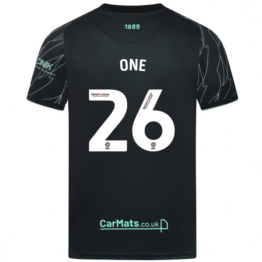 Kids Football Ryan Oné #26 Black Green Away Jersey 2024/25 T-Shirt Australia