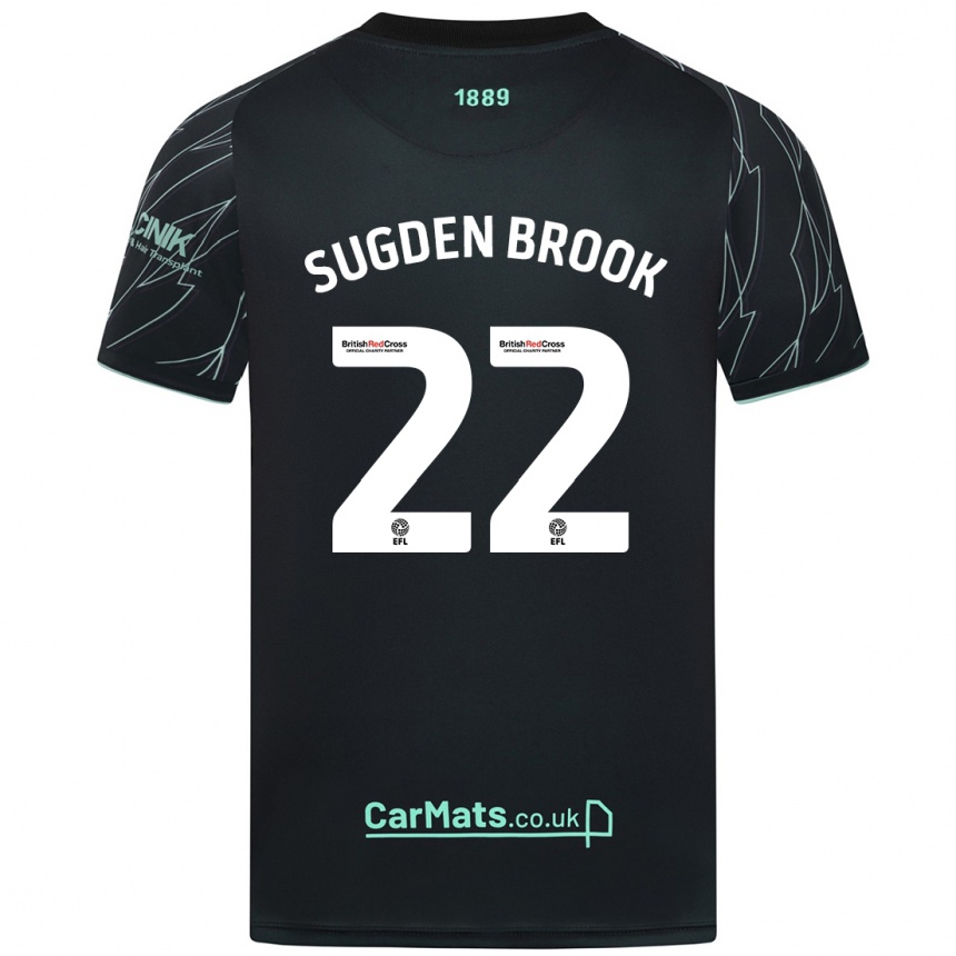 Kids Football Darcie Sugden-Brook #22 Black Green Away Jersey 2024/25 T-Shirt Australia