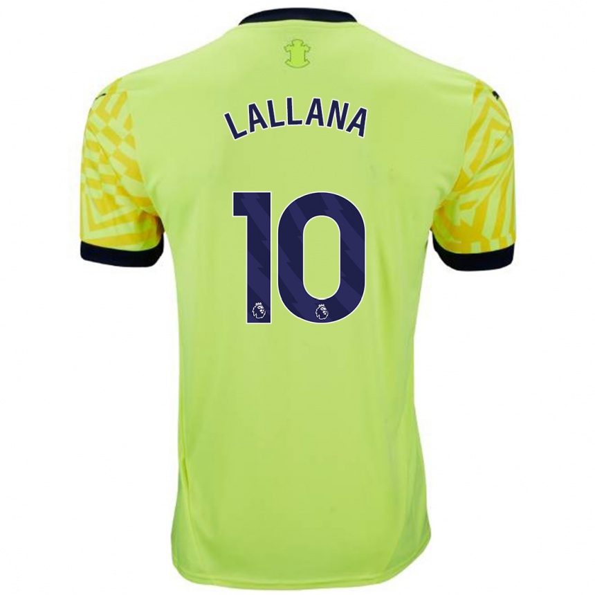 Kids Football Adam Lallana #10 Yellow Away Jersey 2024/25 T-Shirt Australia