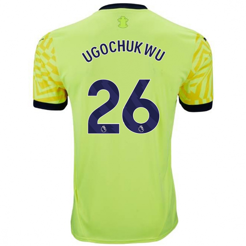 Kids Football Lesley Ugochukwu #26 Yellow Away Jersey 2024/25 T-Shirt Australia