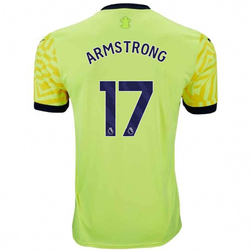 Kids Football Stuart Armstrong #17 Yellow Away Jersey 2024/25 T-Shirt Australia