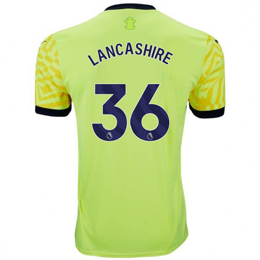 Kids Football Olly Lancashire #36 Yellow Away Jersey 2024/25 T-Shirt Australia