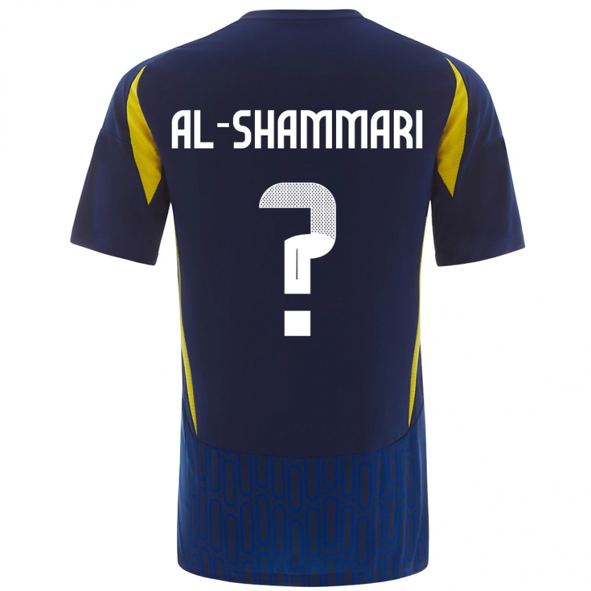 Kids Football Mansour Al-Shammari #0 Blue Yellow Away Jersey 2024/25 T-Shirt Australia