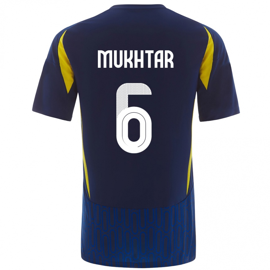 Kids Football Mukhtar Ali #6 Blue Yellow Away Jersey 2024/25 T-Shirt Australia