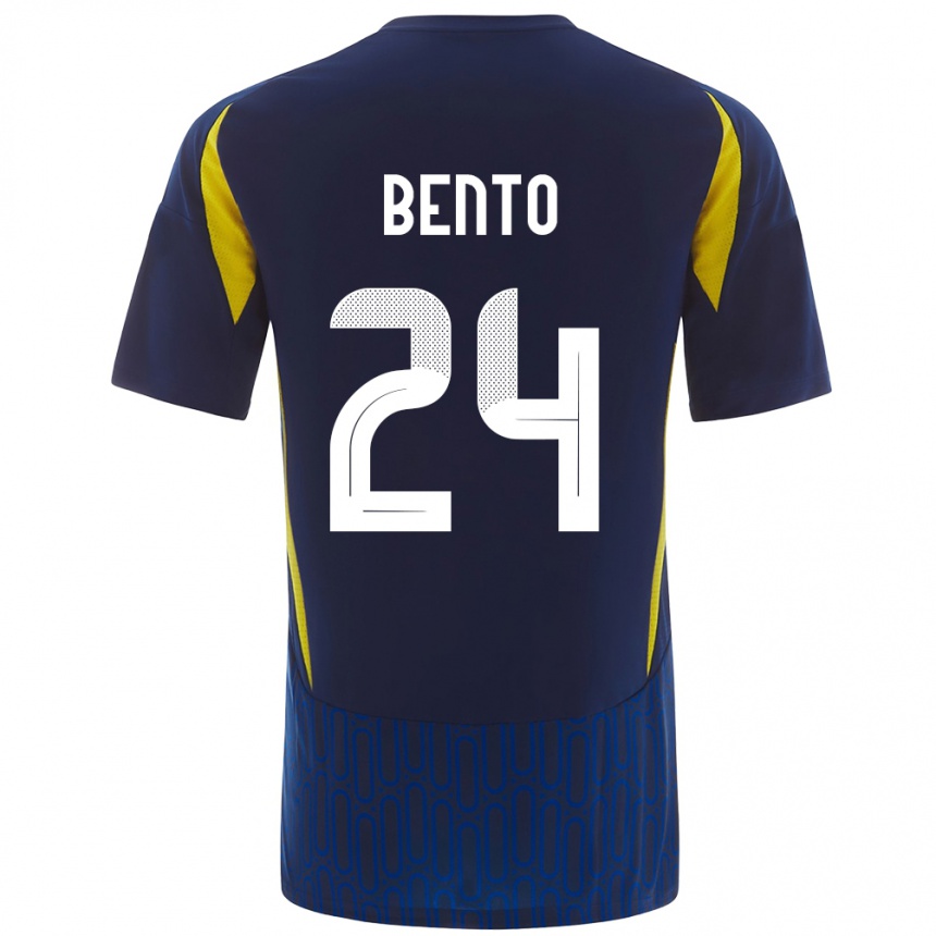 Kids Football Bento #24 Blue Yellow Away Jersey 2024/25 T-Shirt Australia