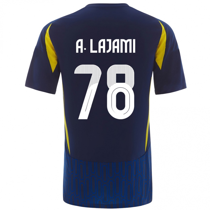 Kids Football Ali Lajami #78 Blue Yellow Away Jersey 2024/25 T-Shirt Australia