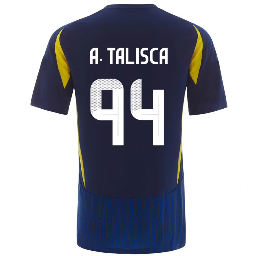 Kids Football Talisca #94 Blue Yellow Away Jersey 2024/25 T-Shirt Australia