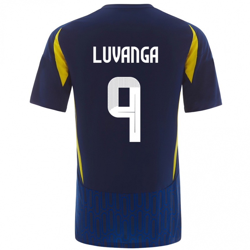 Kids Football Clara Luvanga #9 Blue Yellow Away Jersey 2024/25 T-Shirt Australia