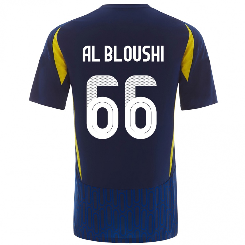 Kids Football Reem Al-Bloushi #66 Blue Yellow Away Jersey 2024/25 T-Shirt Australia