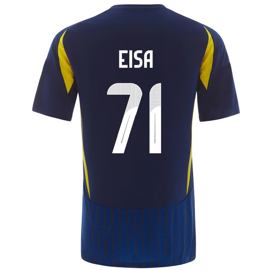 Kids Football Bayan Eisa #71 Blue Yellow Away Jersey 2024/25 T-Shirt Australia