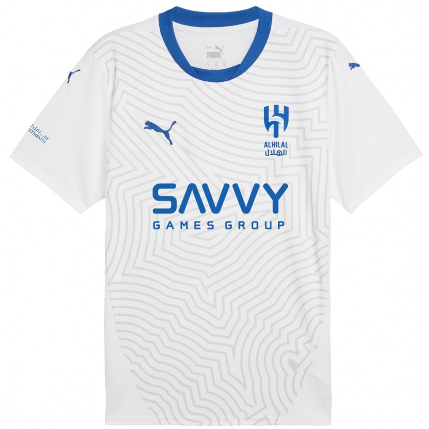 Kids Football Sergej Milinkovic-Savic #22 White Blue Away Jersey 2024/25 T-Shirt Australia