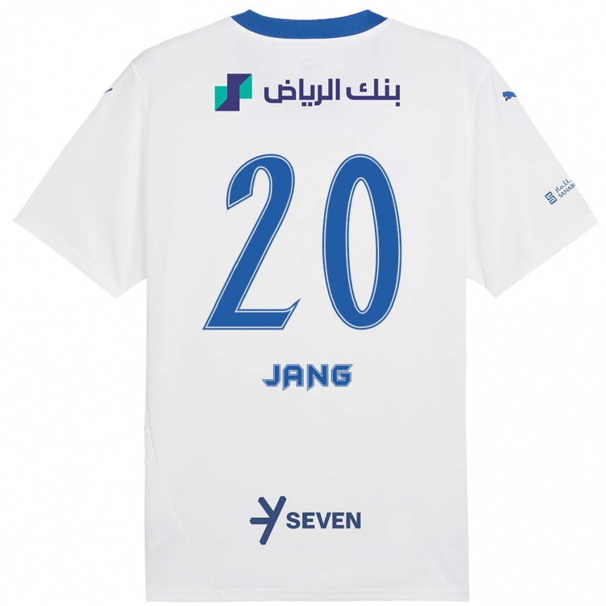 Kids Football Hyun-Soo Jang #20 White Blue Away Jersey 2024/25 T-Shirt Australia