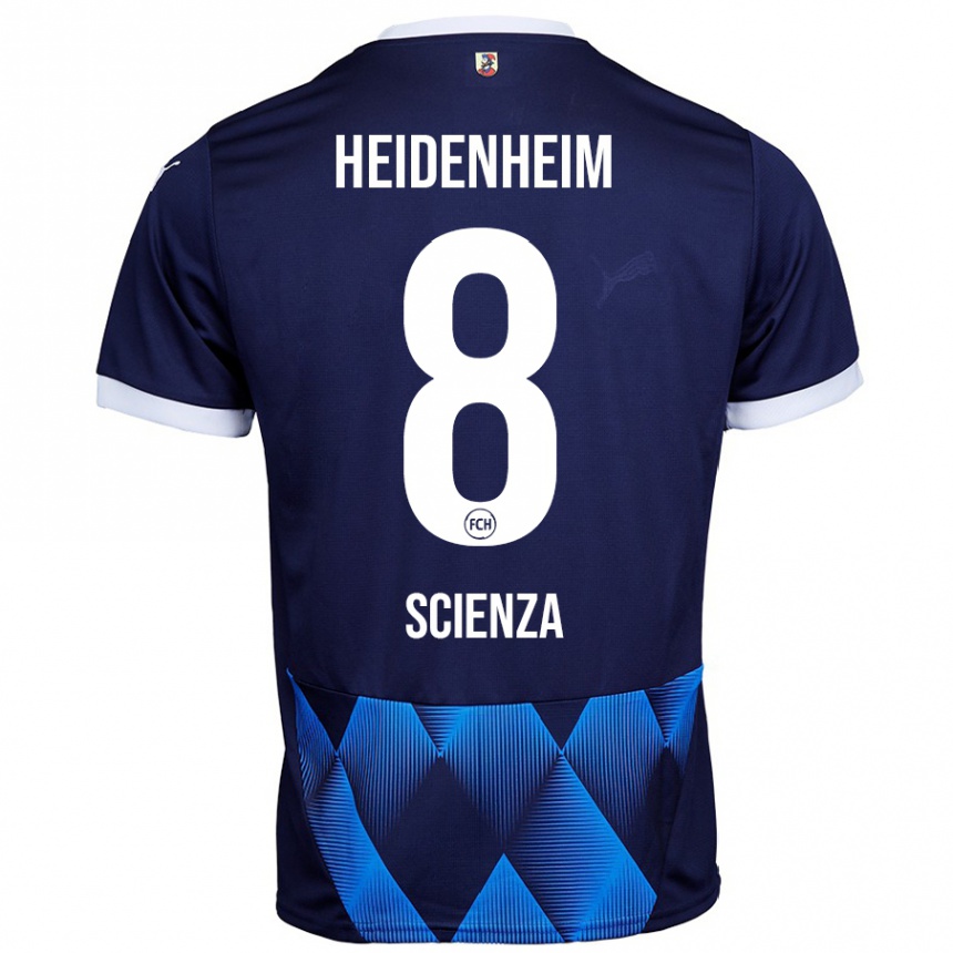 Kids Football Léo Scienza #8 Dark Navy Blue Away Jersey 2024/25 T-Shirt Australia