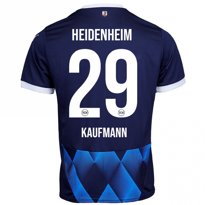 Kids Football Mikkel Kaufmann #29 Dark Navy Blue Away Jersey 2024/25 T-Shirt Australia