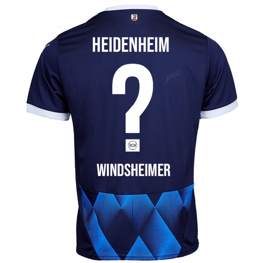 Kids Football Tim Windsheimer #0 Dark Navy Blue Away Jersey 2024/25 T-Shirt Australia