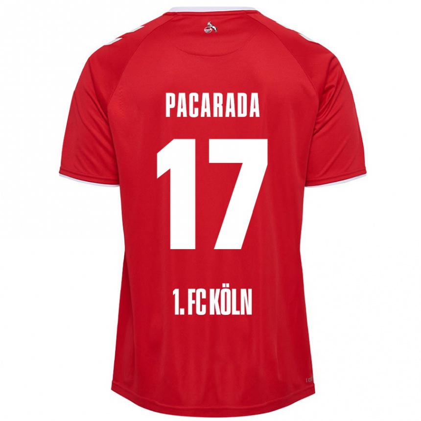 Kids Football Leart Paçarada #17 Red White Away Jersey 2024/25 T-Shirt Australia