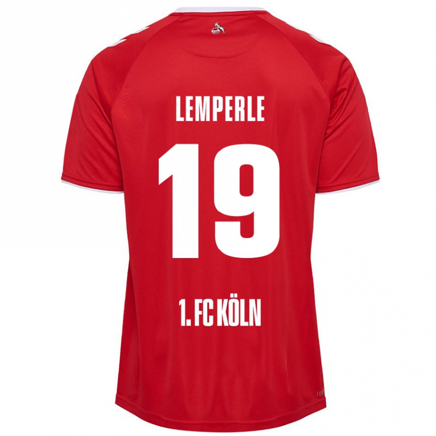 Kids Football Tim Lemperle #19 Red White Away Jersey 2024/25 T-Shirt Australia