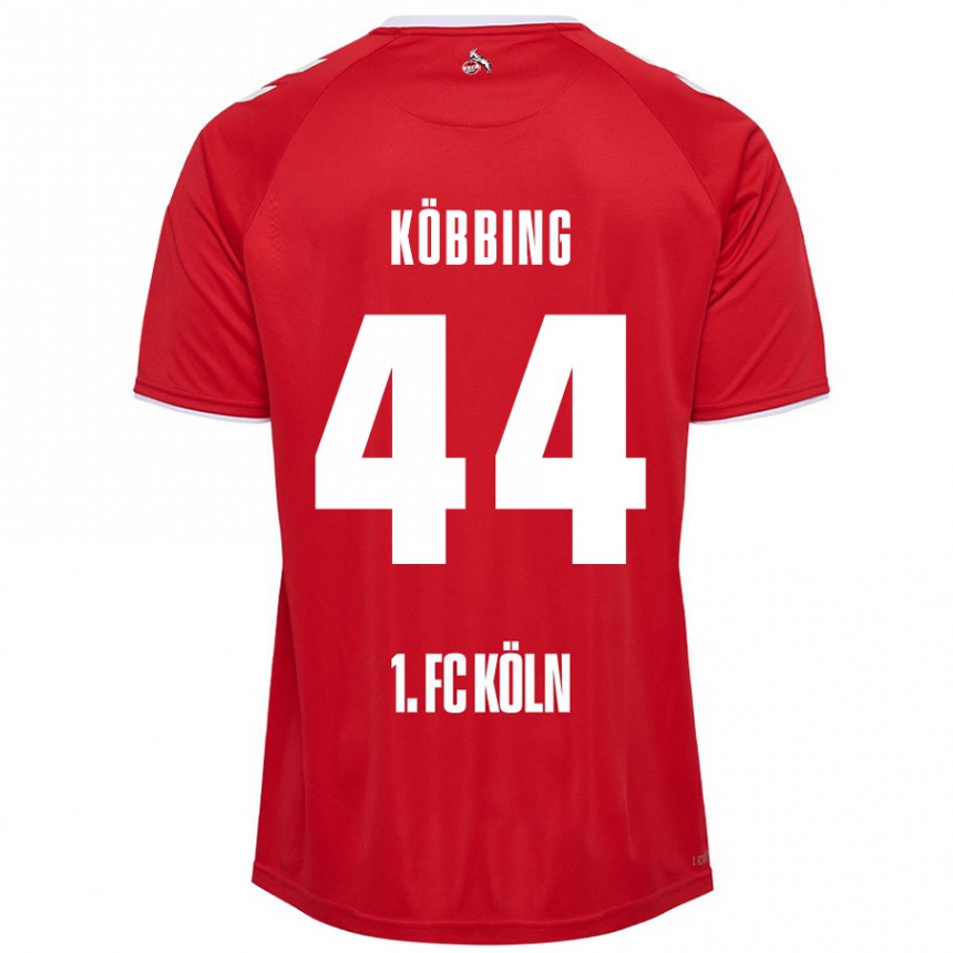 Kids Football Matthias Köbbing #44 Red White Away Jersey 2024/25 T-Shirt Australia