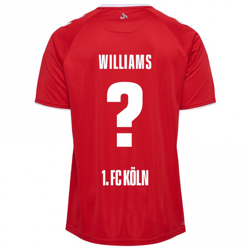 Kids Football Daniel Williams #0 Red White Away Jersey 2024/25 T-Shirt Australia