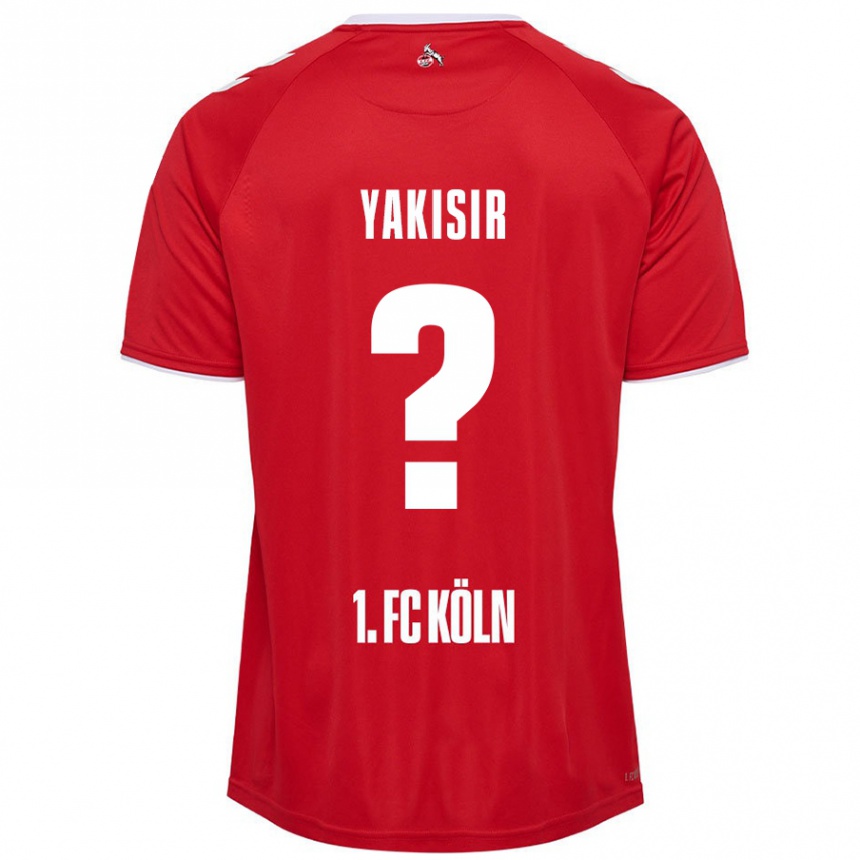 Kids Football Emir-Ahmet Yakisir #0 Red White Away Jersey 2024/25 T-Shirt Australia