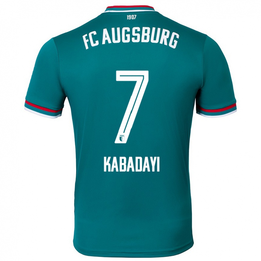 Kids Football Yusuf Kabadayi #7 Dark Green Away Jersey 2024/25 T-Shirt Australia