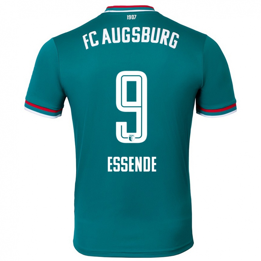 Kids Football Samuel Essende #9 Dark Green Away Jersey 2024/25 T-Shirt Australia